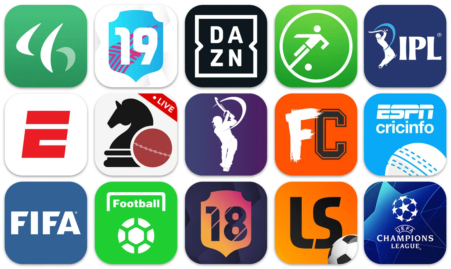 体育直播移动应用界面